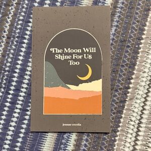 Inspirational Art Print with Moon Design